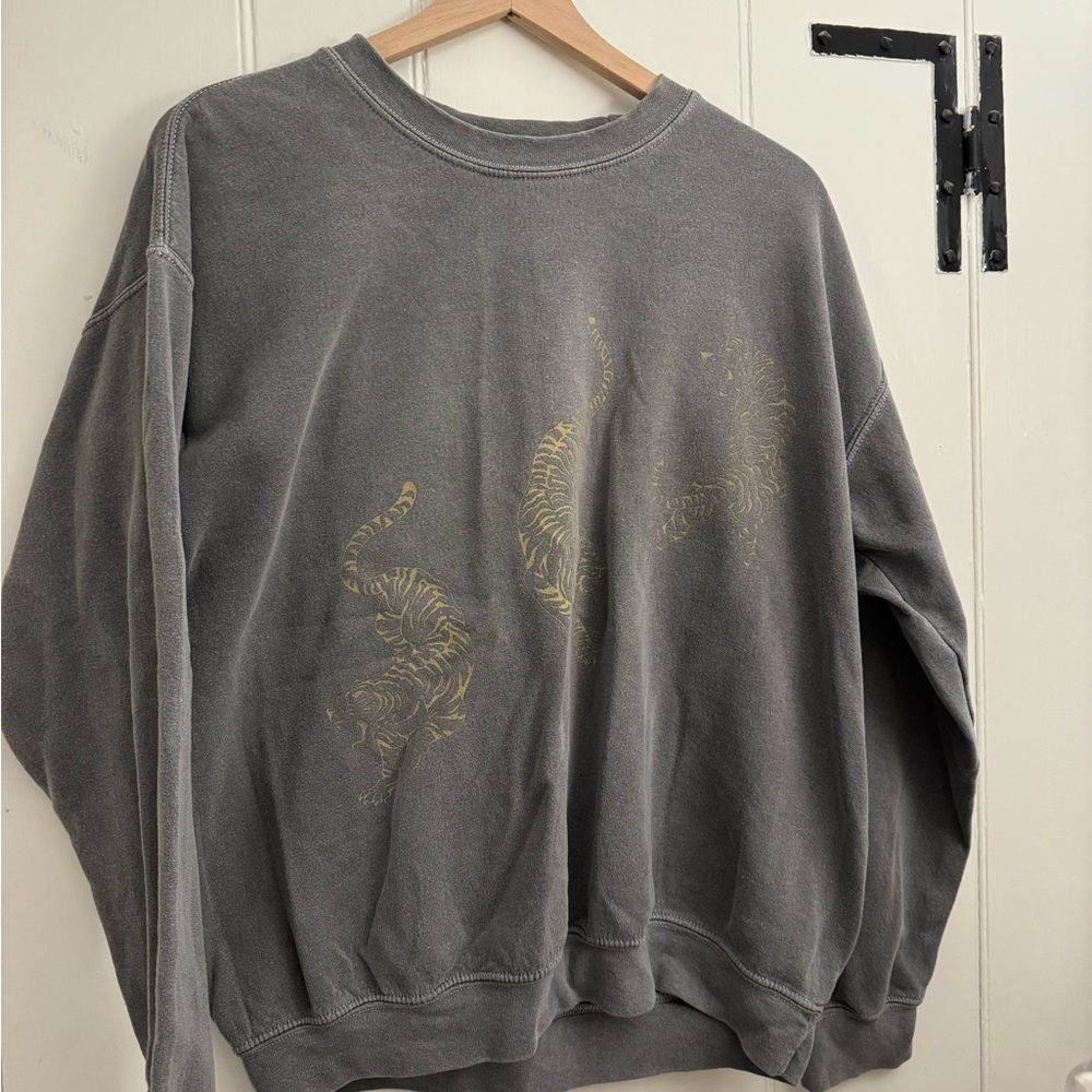 Project social t grey tiger sweatshirt